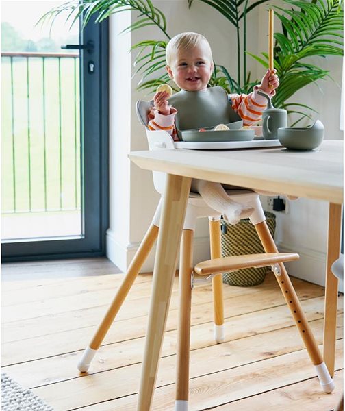 Dining chair BabaBing Una White/Grey .