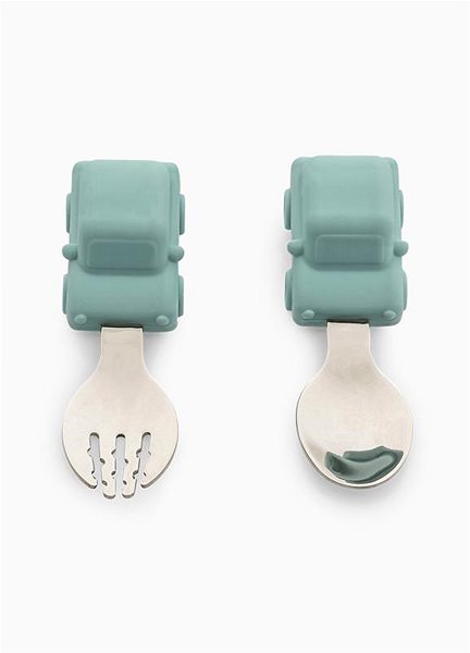 Children's cutlery Citron Training spoon and fork Vehicles .
