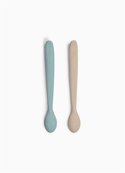 Citron hosszú gyermekkanál Grey/Pastel turquoise .