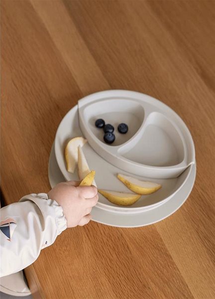 Gyerek tányér Citron elválasztó ételekhez, Grey ...