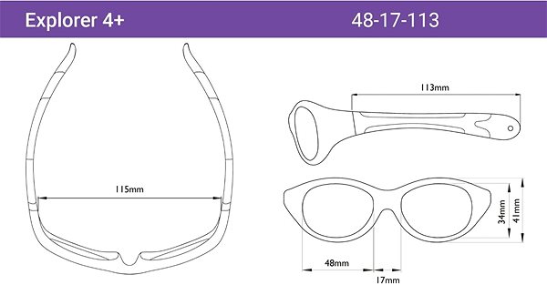 Napszemüveg Real SHADES Explorer Graphite/Black 4+ ...