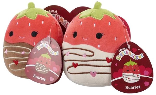 Kuscheltier Squishmallows 1+1 Schokoladenüberzogene Erdbeeren Scarlet ...