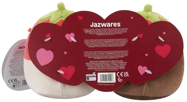 Kuscheltier Squishmallows 1+1 Schokoladenüberzogene Erdbeeren Scarlet ...