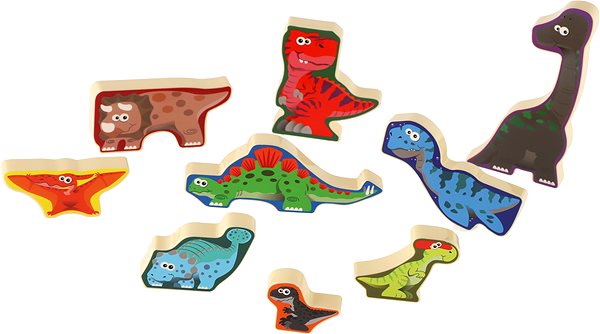 Puzzle Teddies Doskové puzzle Dinosaury ...