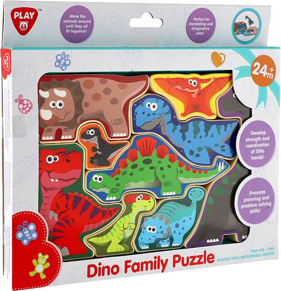 Puzzle Teddies Doskové puzzle Dinosaury ...
