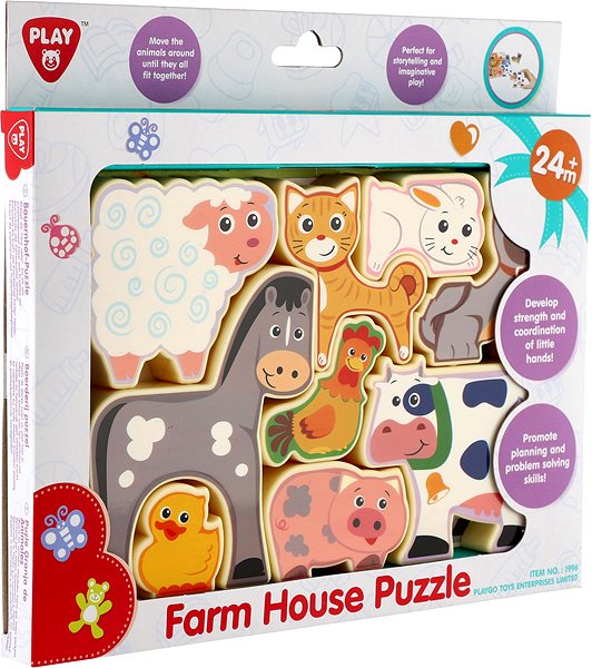 Puzzle Teddies Doskové puzzle Farma ...