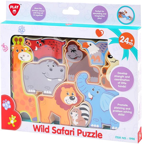 Puzzle Teddies Doskové puzzle Safari ...