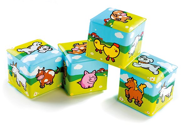 Játékkocka gyerekeknek Teddies Cube Az első állataim ...