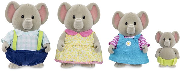 Li'l Woodzeez Elephant Family Oliphant .