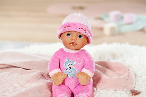 Doll BABY born for babies Spinkáček dark pink .
