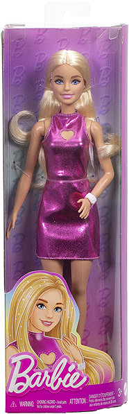 Barbie Fashionistas model doll with shiny dress.