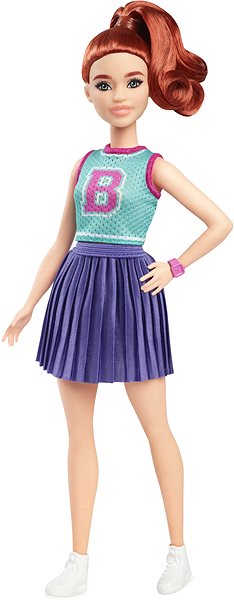 Barbie Fashionistas model doll with sports skirt.
