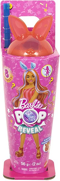 Barbie-Puppe Pop Reveal Barbie-Cocktail-Überraschung - Häschen.