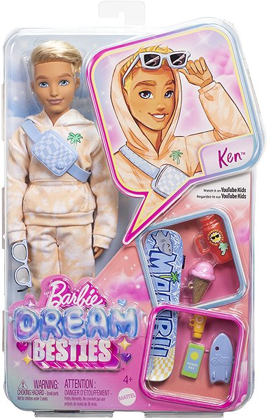 Barbie Dream Besties Ken Puppe mit Zubehör.
