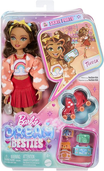 Barbie Dream Besties doll on roller skates Teresa.