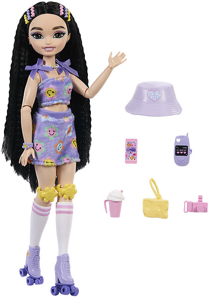 Barbie Dream Besties doll on roller skates Renee.