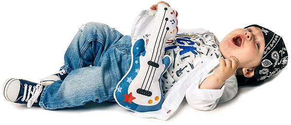 Tiny Love Guitar Textile Toy Tiny Rockers .