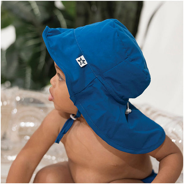 Baby hat Tiny Twinkle Sun hat with UPF 50+, S Navy .