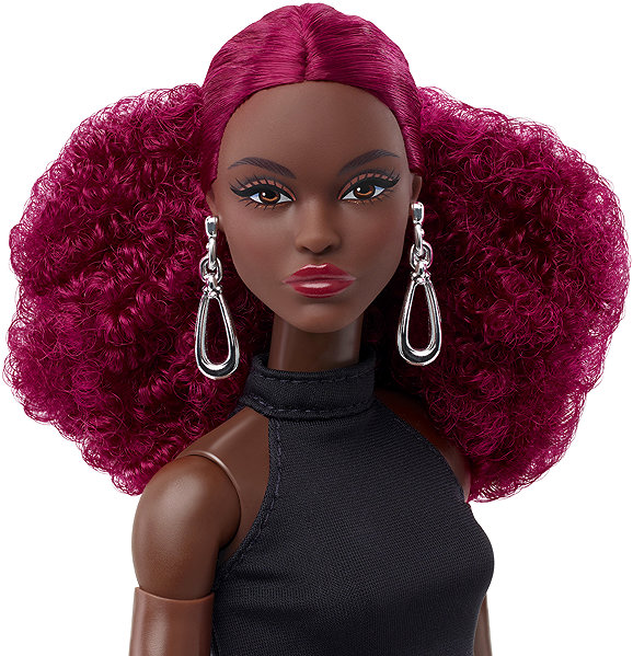 Barbie Basics model 05 doll with pink hair.