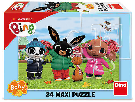 Puzzle Dino Maxi Bing ősszel, 24 darabos ...