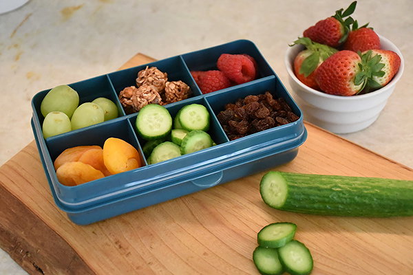 Lunch Box Melii Snackle snack box mini Luxe blue ...