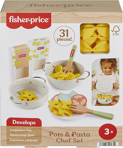 Geschirr für Kinderküchen Fisher-Price Töpfe und Pfannen ...