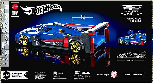 Building Set Mattel Brick Shop Hot Wheels Speed series Cadillac Project GTP Hypercar ...