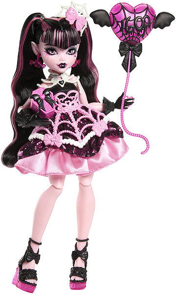 Monster High Draculaura doll at a scary sweet party.