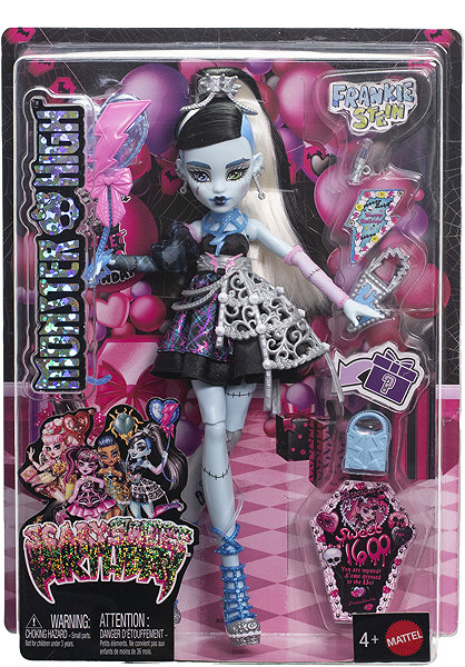 Monster High Frankie doll at a scary sweet party.