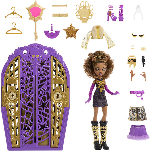 Monster High Skulltimate Secrets Hauntlywood Mysteries Clawdeen doll.