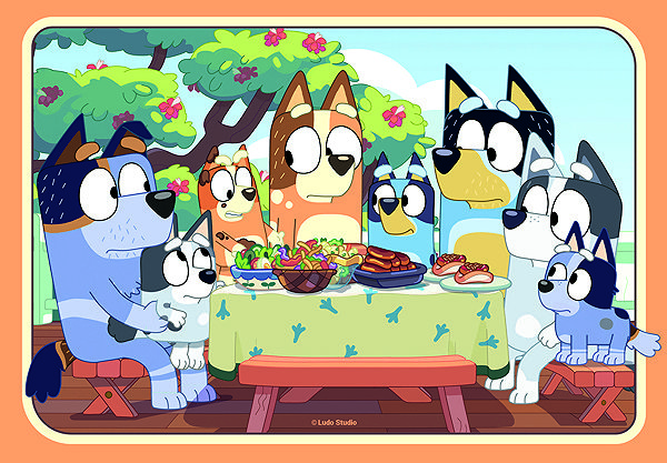 Ravensburger 057115 Bluey 2×24 pieces puzzle.