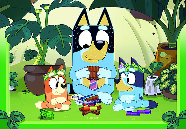 Ravensburger 057115 Bluey 2×24 pieces puzzle.