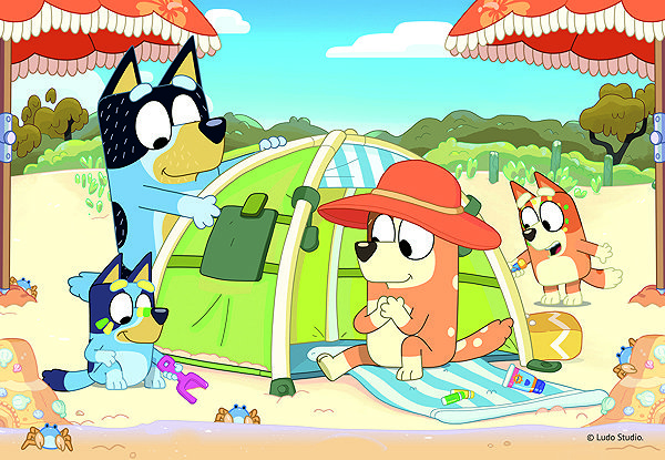 Ravensburger 120040224 Bluey on the beach puzzle.