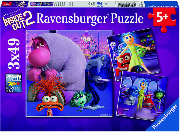 Ravensburger 120016090 Inside Out 2 3×49 pieces puzzle.