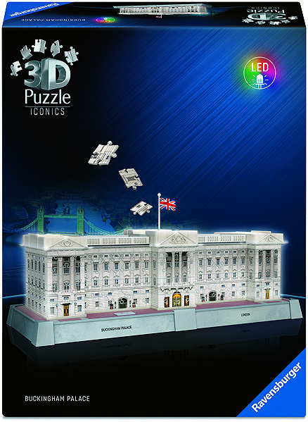 3D Puzzle Ravensburger 120080312 Iconics: Buckingham Palace (Night Edition) ...