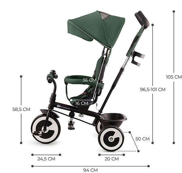 Trojkolka Kinderkraft Aston Mystic Green ...