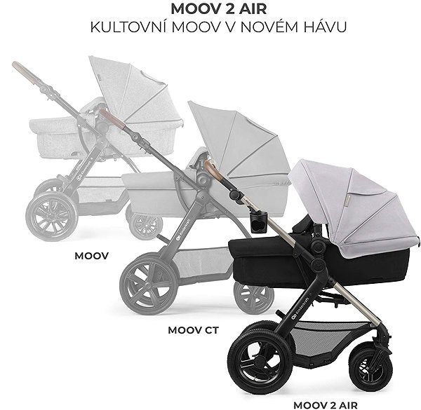 Baby Buggy Kinderkraft Moov 2 Air 3in1 Moonlight Grey ...