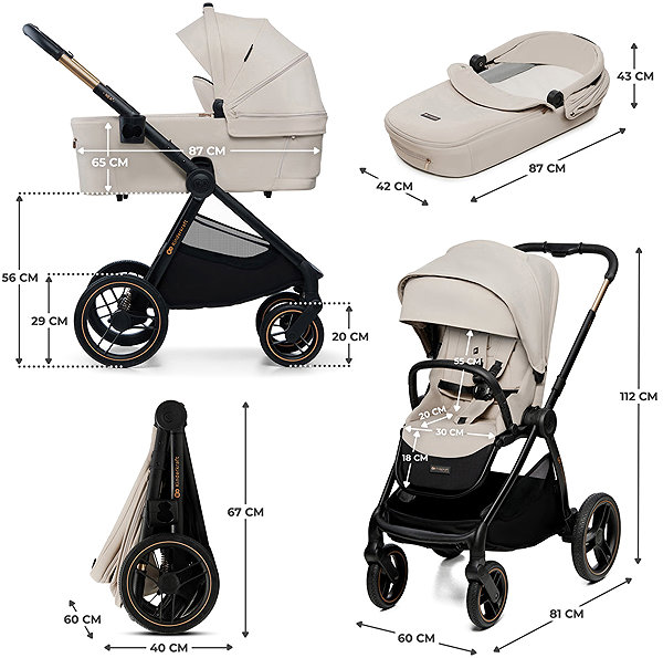 Baby Buggy Kinderkraft Nea 2 2in1 Beige ...