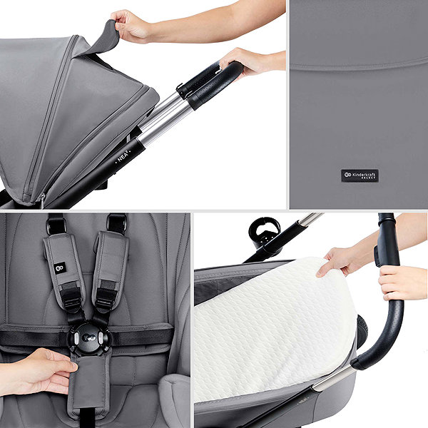 Baby Buggy Kinderkraft Nea 2 2in1 Platinum Grey ...