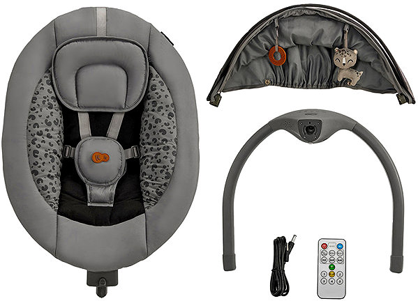 Baby Rocker Kinderkraft Lumi 2in1 Premium Dark grey ...