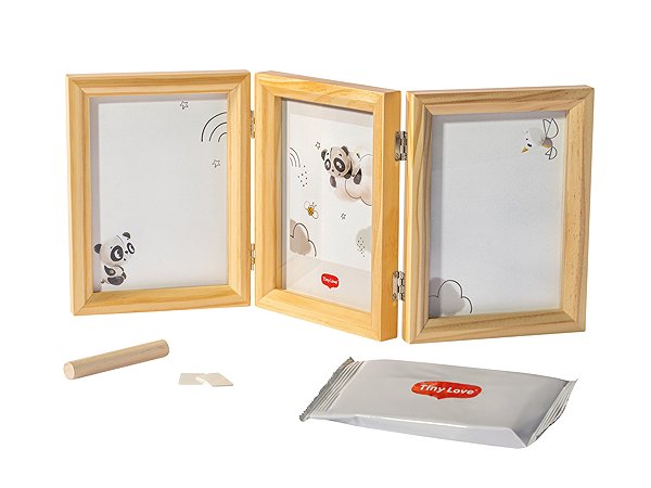 Tiny Love Double Frame Wooden Tiny Creations Fingerprint Set .