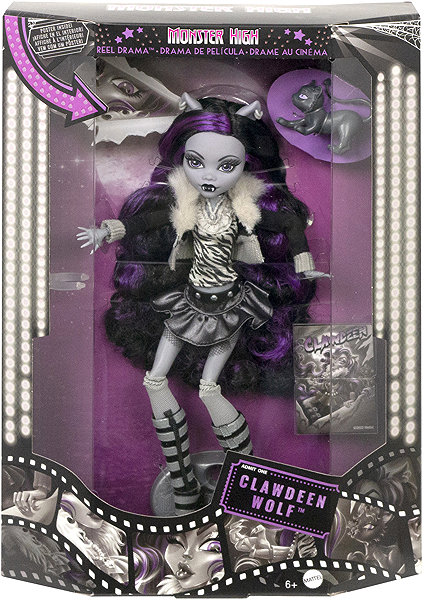 Monster High Reel Drama Clawdeen doll.
