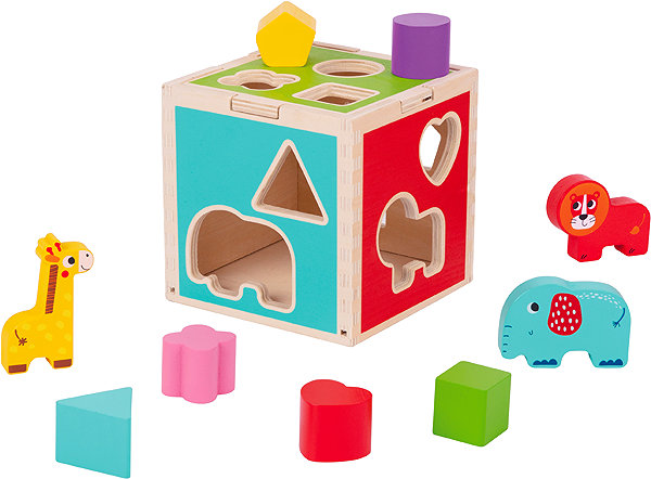 Babu shapes and animals cube sorter.