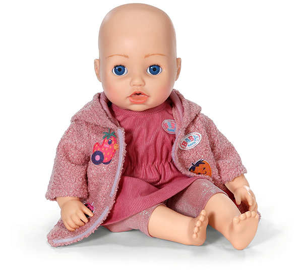 Puppenkleidung BABY born Outfit mit Mantel und Kleid, 43 cm ...