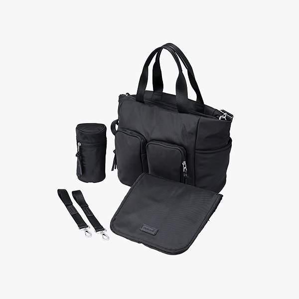 Prebaľovacia taška na kočík Bababing Soft shell Black ...