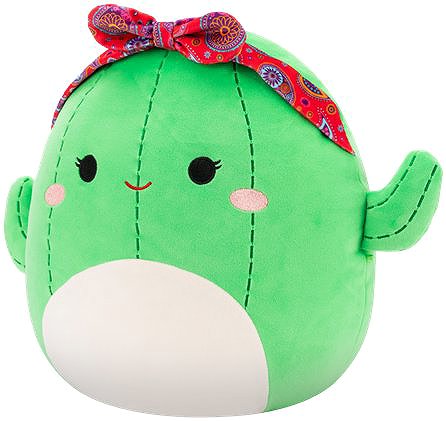 Squishmallows Cactus plush with Maritza headband.