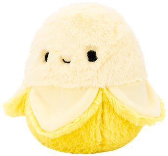 Squishmallows Fuzz-A-Mallows Banana Junie plush.