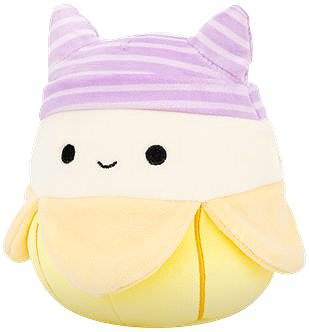 Squishmallows Banana plush with Junie hat.