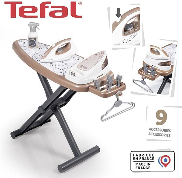 Geräte für Kinder Smoby Tefal Bügelbrett und Bügeleisen mit Basis ...