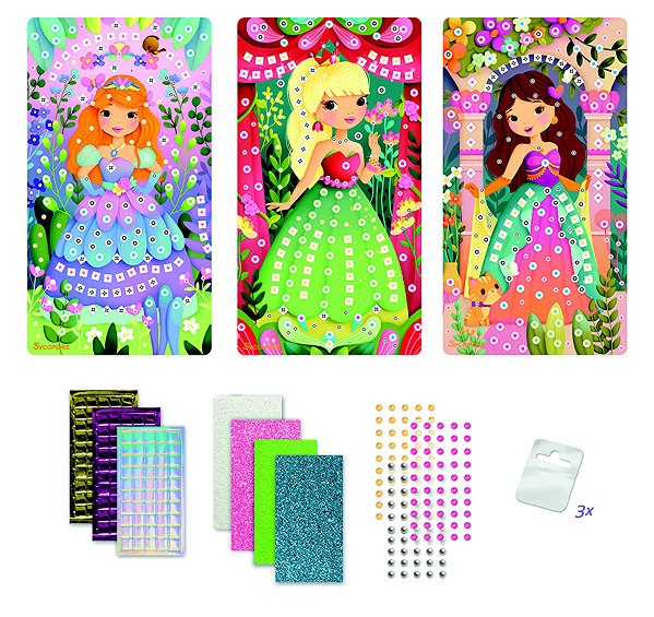 Mosaik für Kinder Sycomore Stick & Fun Mosaic Kleine Prinzessinnen ...